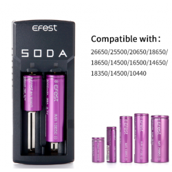 NEW Efest Soda Dual Battery...