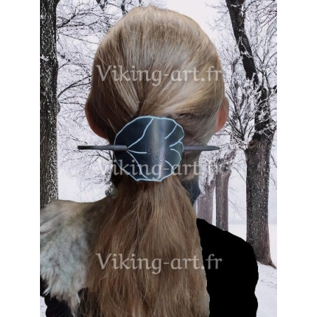Epingle a cheveux Viking feuille